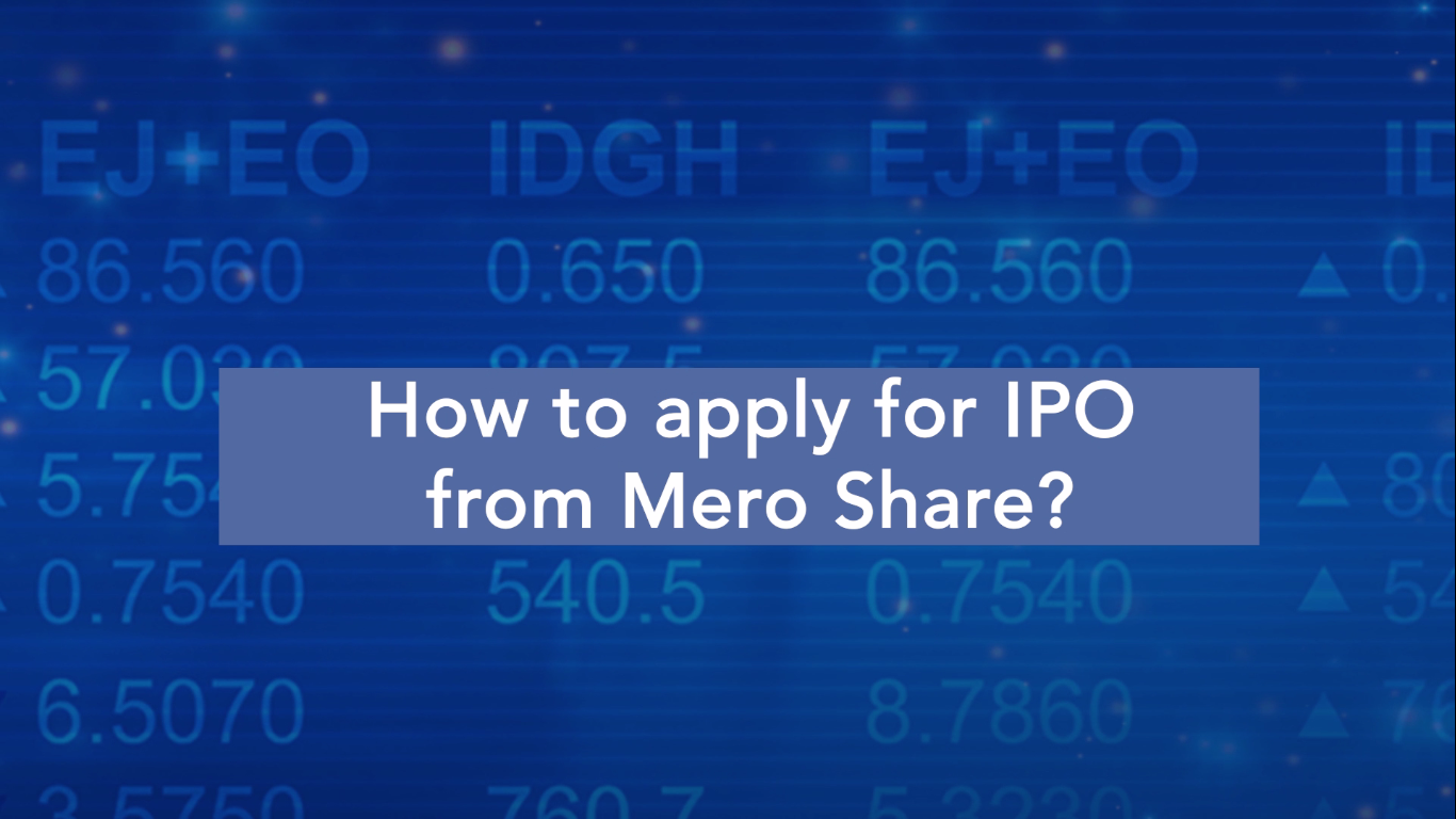 How to apply IPO from MeroShare?